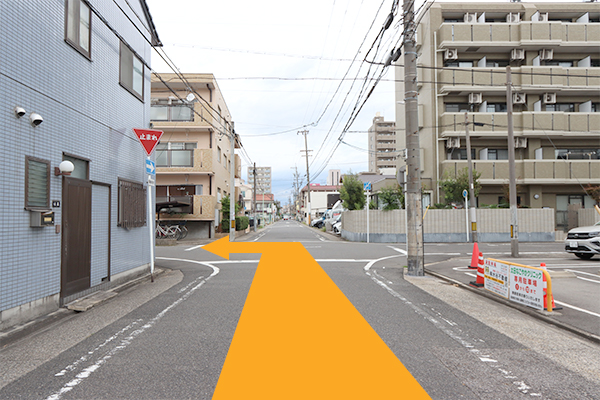 駐車場までのアクセス