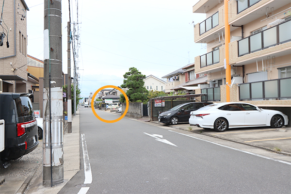 駐車場までのアクセス