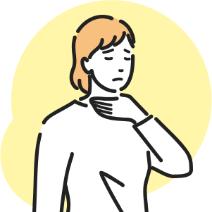 首のしこりイラスト